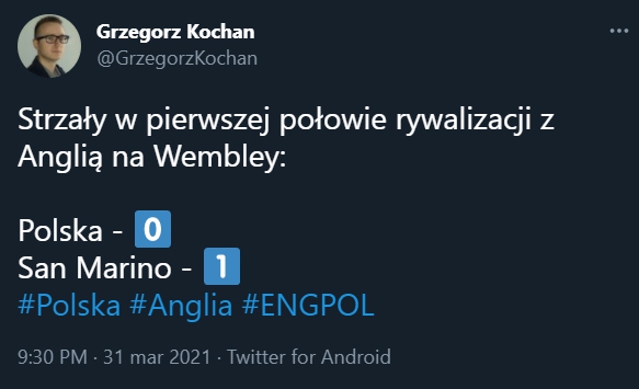 TRAGICZNA statystyka Polski z Anglią! Nawet San Marino...